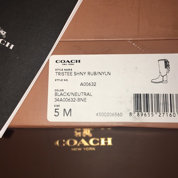 🆕 Coach Tristee' Waterproof Rain Boot (Women) - Picture 8 of 8